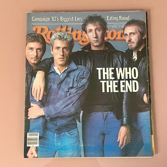 The Who - Vintage 80's Rolling Stone Magazine 1982- Issue #382 - Picture 1 of 5